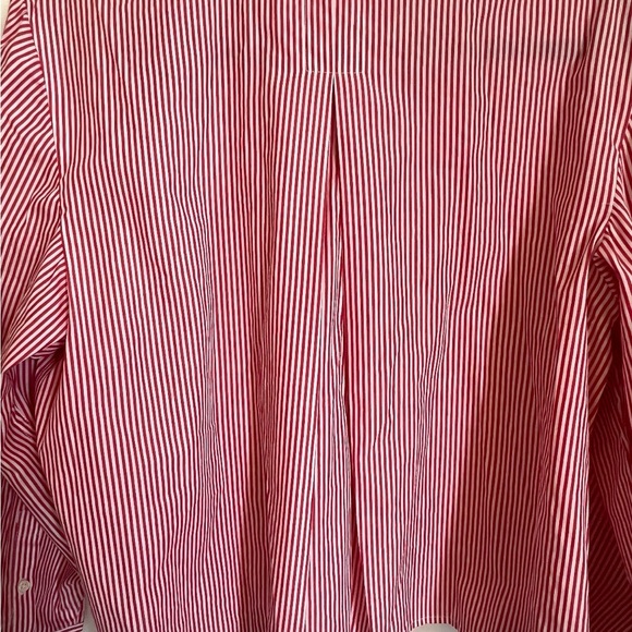 J.Crew Red and White Striped Blouse - Picture 3 of 5